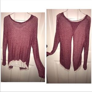 It like red maroon top